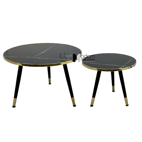 Bộ bàn trà tiếp khách mặt vân đá sang trọng TS0975-75S