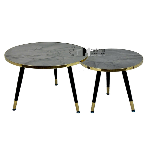 Bộ bàn trà tiếp khách mặt vân đá sang trọng TS0975-75S