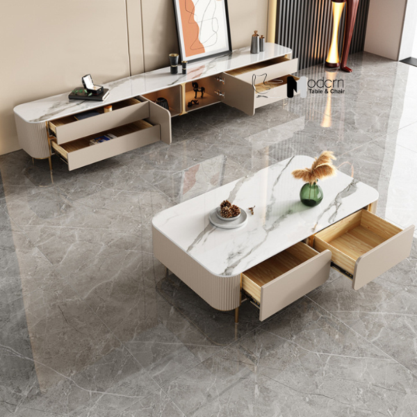 Bộ bàn trà và kệ tủ tivi phòng khách SL 1002-13/20E