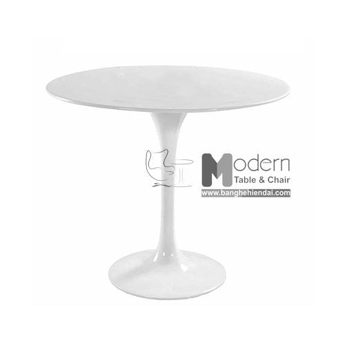 Bàn trà mặt gỗ tròn 60 cm Tulip-06W