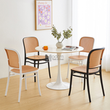 Bàn tiếp khách mặt MDF tròn 80 cm TULIP 2-08W