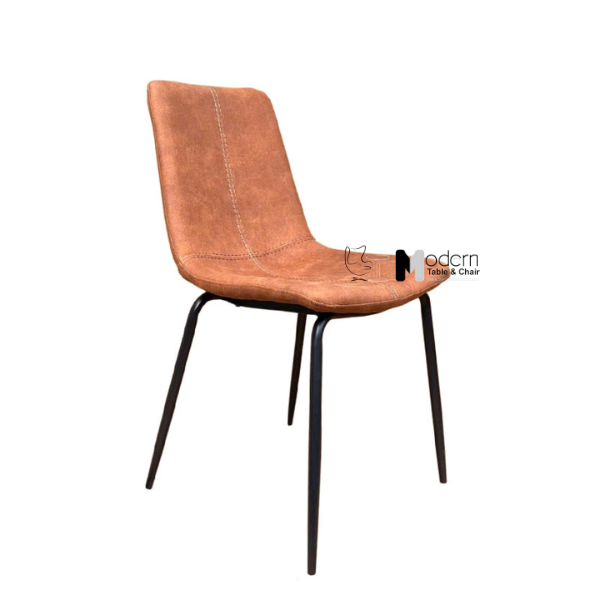 Ghế ăn có nệm chân sắt đen LUX 21A-P