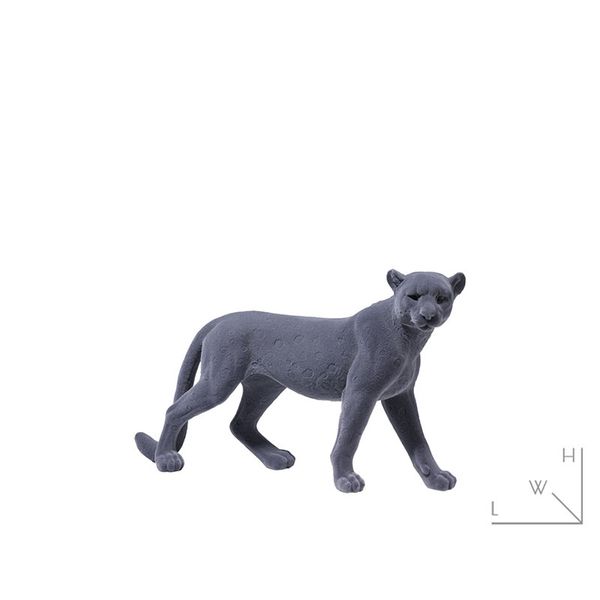 Tượng báo hoa mai màu xám nhung