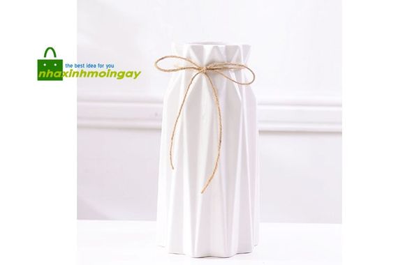 Bình sứ cắm hoa quấn dây MS01
