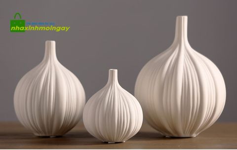 Bình gốm củ tỏi ceramic