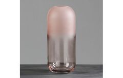 Bình hoa thủy tinh hồng khói