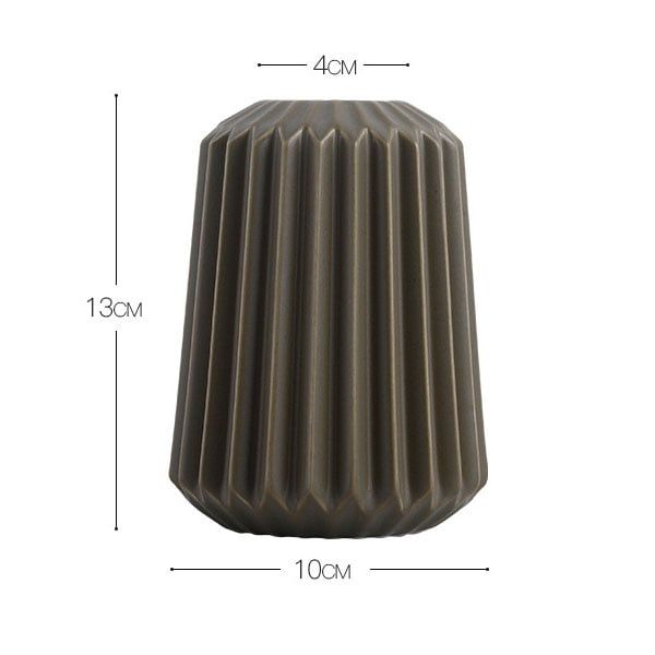 Bình sứ cắm hoa origami Bắc Âu