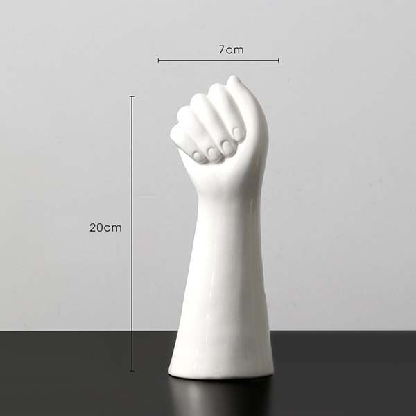 Bình sứ cắm hoa bàn tay nghệ thuật