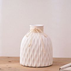 Binh sứ cắm hoa tổ ong quấn dây