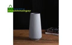 Bình gốm sứ cắm hoa vân sọc