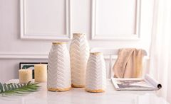 Bình sứ cắm hoa xương cá