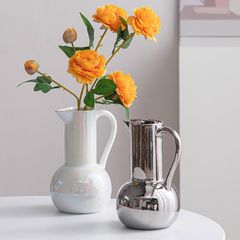 Bình sứ cổ cao có tay cầm