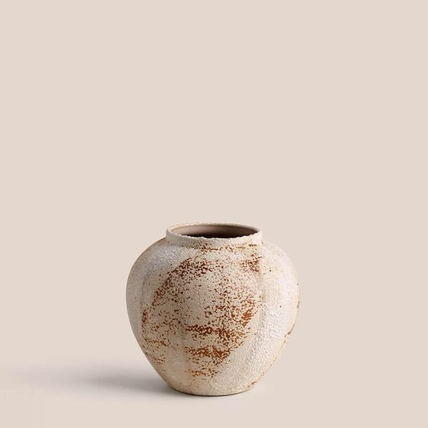 Bình sứ cắm hoa men sôi cổ điển