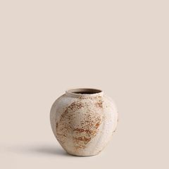 Bình sứ cắm hoa men sôi cổ điển