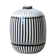 Bình sứ sọc đen trắng hiện đại