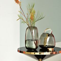 Bình thuỷ tinh cắm hoa bo góc NX194