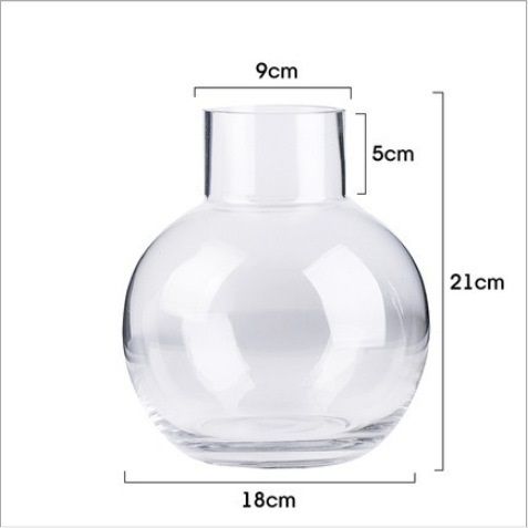 Bình thủy tinh cắm hoa bong bóng