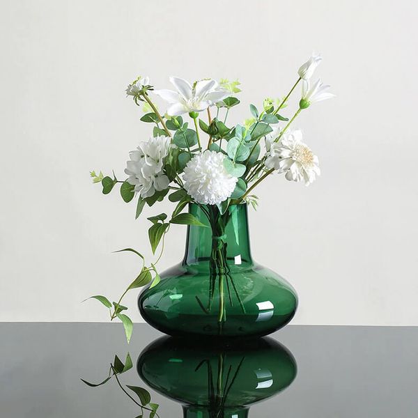 Bình thuỷ tinh cắm hoa giọt mưa trang trí