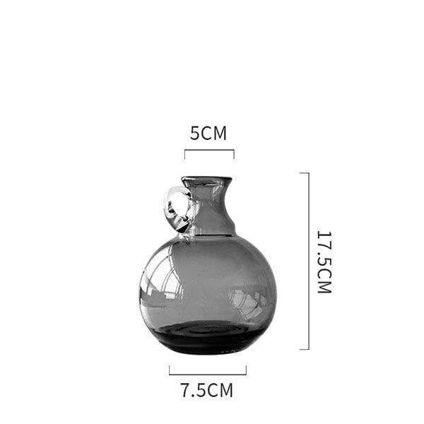 Bình thuỷ tinh cắm hoa có quai NX3223