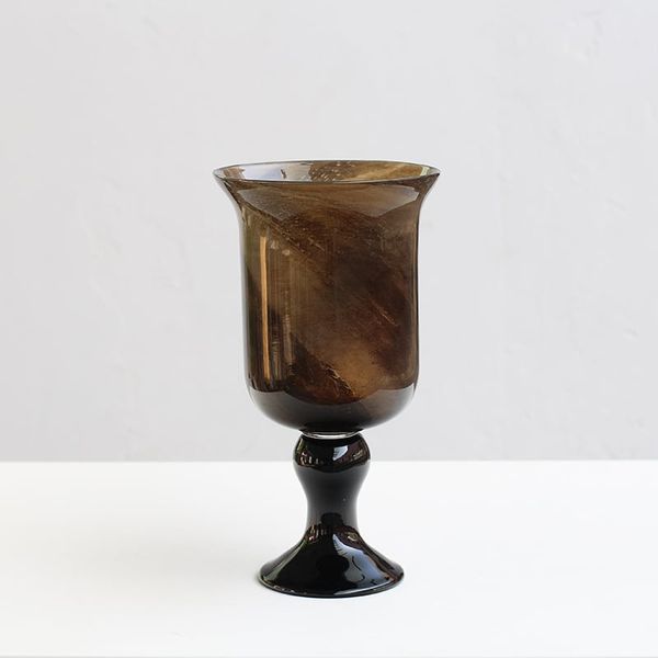 Bình thủy tinh cắm hoa vân đá