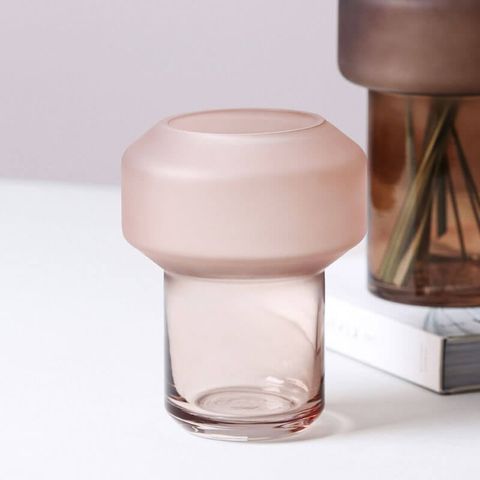 Bình thủy tinh cây nấm hồng