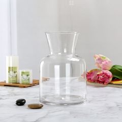 Bình thủy tinh cắm hoa cổ rộng