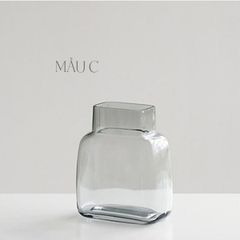 Bình thuỷ tinh cắm hoa trang trí NX107