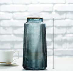 Bình thủy tinh cắm hoa vân sọc NX625