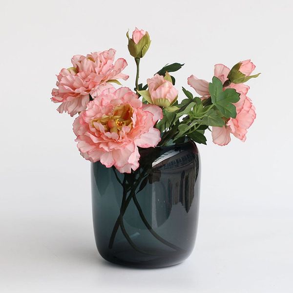 Bình thuỷ tinh cắm hoa vuông bầu