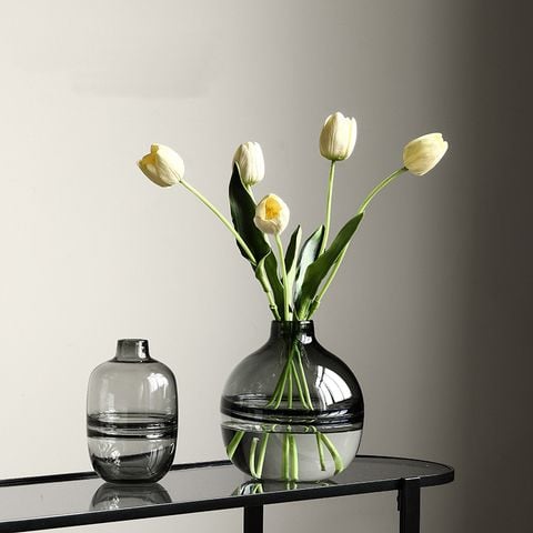 Bình thủy tinh xám Bắc Âu