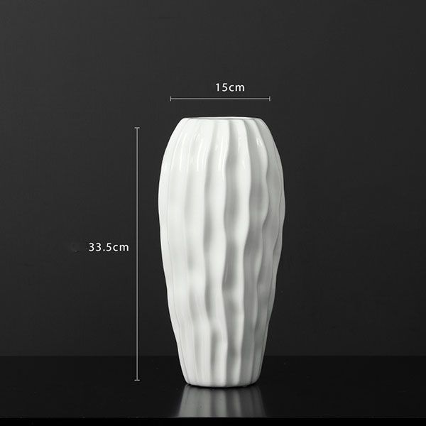 Bình sứ ceramic vân lượn sóng trang trí