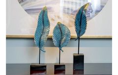 Bộ 3 chiếc lá nguyệt quế xanh trang trí