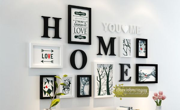 Bộ 9 khung hình HOME