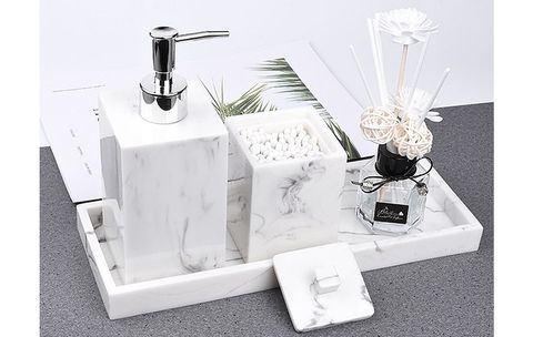 Bộ đồ dùng nhà tắm vân đá cao cấp