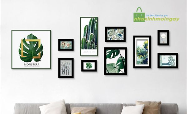 Bộ Khung Hình Lá Nhiệt Đới