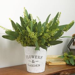 Bó lá bạch đàn giả có hoa