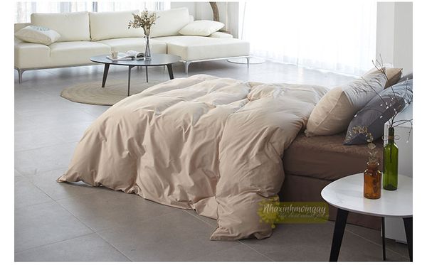 Bộ ra trải giường trơn Decoone