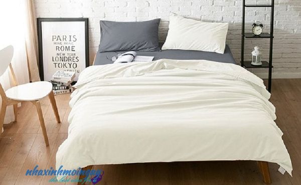 Bộ ra trải giường trơn nhiều màu