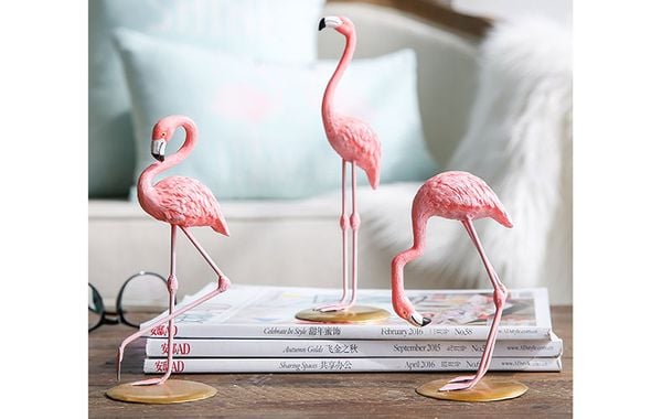 Bộ tượng chim hồng hạc mini