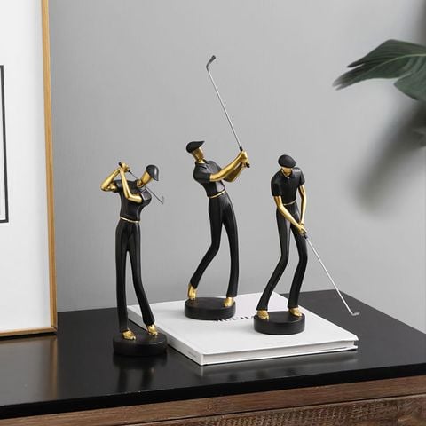 bộ tượng đánh golf trang trí phong cách Bắc Âu