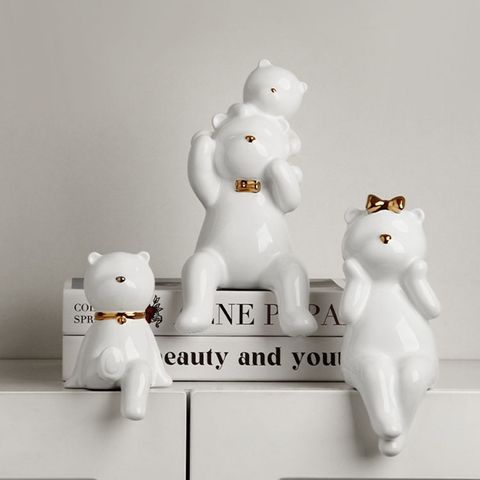 bộ tượng gia đình gấu trang trí đẹp giá rẻ