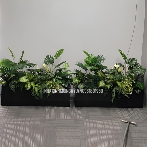Bồn cây giả trang trí văn phòng TC002