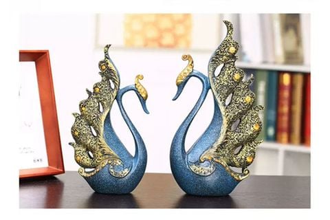 Cặp thiên nga đính đá 02