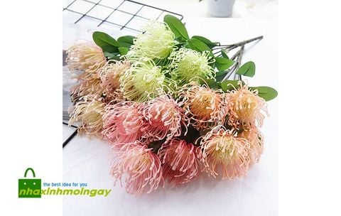 Hoa thảo đường san hô giả cao cấp