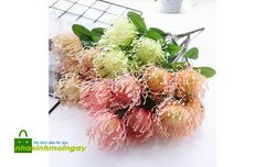 Hoa thảo đường san hô giả cao cấp