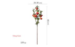 Cành lựu giả trang trí cao cấp