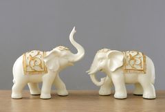 Cặp voi trang trí phòng khách tài lộc