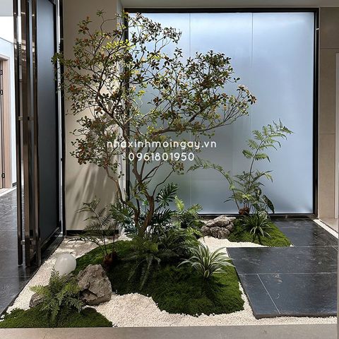 Cây bàng Đài Loan giả trang trí cao 3 mét