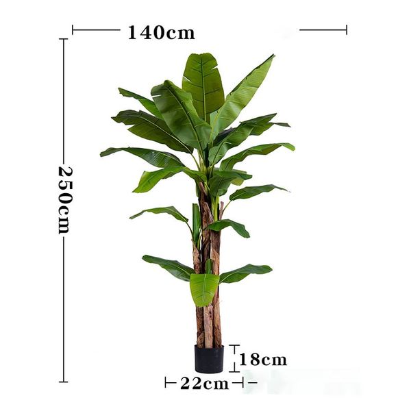 Cây chuối kiểng giả trang trí nội thất