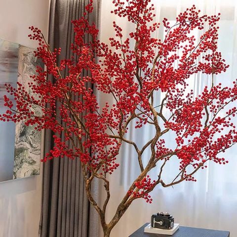 Cây đào đông giả trang trí